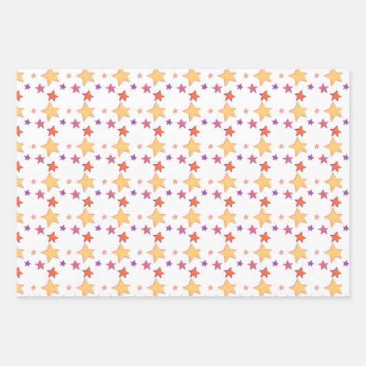 Sparkling Stars Gift Wrap Inpakpapier Vel (Voorkant)