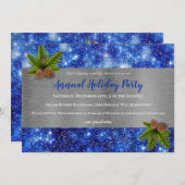 Sparkling Stars Holiday Party uitnodiging (Voorkant / Achterkant)