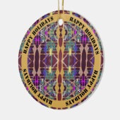 Sparkling Stars -  tekst Keramisch Ornament (Links)