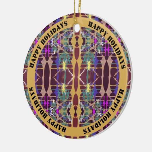 Sparkling Stars -  tekst Keramisch Ornament (Links)