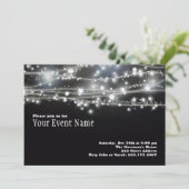Sparkling Stars Uitnodiging (Staand voorkant)