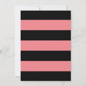 Sparkling Stripes | Geboorte Uitnodiging Meisje (Achterkant)