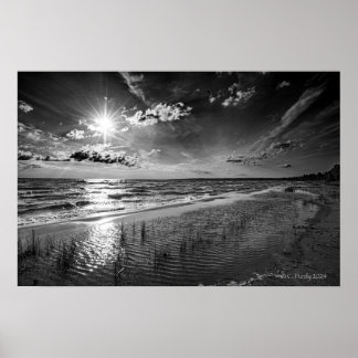 Sparkling Sunrise boven Hammond Bay Poster