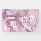 Sparkling Swirls Sweet Sixteen Orchidee Roze ID652 Spandoek (Horizontaal)