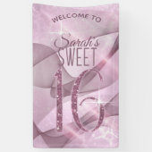 Sparkling Swirls Sweet Sixteen Orchidee Roze ID652 Spandoek (Verticaal)