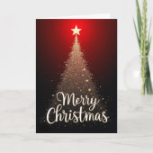 Sparkling Tree – Merry Christmas card Kaart (Voorkant)