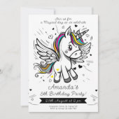 Sparkling Unicorn Dream Verjaardagsviering Kaart (Voorkant)
