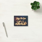 Sparkling vuurwerk Gelukkig Nieuwjaar 2026 Post-it® Notes (Kantoor)