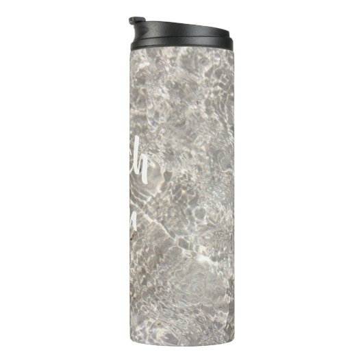 Sparkling water strand strand strand zwerver zomer thermosbeker (Geroteerd rechts)