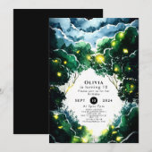 Sparkling Whimsy Woodland Verjaardag Kaart (Voorkant / Achterkant)