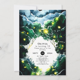 Sparkling Whimsy Woodland Verjaardag Kaart