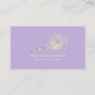 Sparkling Whisk Glitter Goud Backery Glans paars Visitekaartje