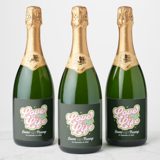 Sparkling Wine Bottle Labels Sparkling Wijnetiket (Flessen)