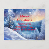 Sparkling Winter Kerstvakantie Kaart Snowy (Voorkant)