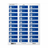 Sparkling Winter Scene Sneeuw Wereldbol Etiket (Full Sheet)