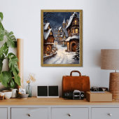 Sparkling Winter Village: Twinkling met Lichten Poster