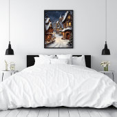 Sparkling Winter Village: Twinkling met Lichten Poster