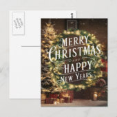 Sparkling Wishes: Een feestelijke kerst en nieuwja Briefkaart (Voorkant / Achterkant)