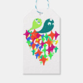 Sparkling Yeti Monster Cadeaulabel (Voorkant)