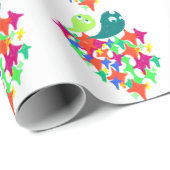 Sparkling Yeti Monster Cadeaupapier (Rol Hoek)