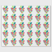 Sparkling Yeti Monster Cadeaupapier (Vlak)