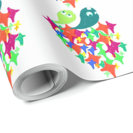 Sparkling Yeti Monster Cadeaupapier (Rol Hoek)