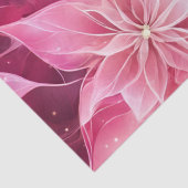 Sparkling Zachte Roze Poinsettia Tissuepapier (Detail)