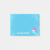 Sparkling Zeemeermin Met Bril Naam Lees  Post-it® Notes (Voorkant)