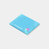 Sparkling Zeemeermin Met Bril Naam Lees  Post-it® Notes (Schuin)