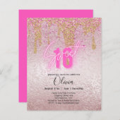 Sparkling Zoet16 Mooie Meisjes Roze 16e Verjaardag (Voorkant / Achterkant)