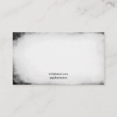 Sparkling Zwart & Wit Vlinder Tattoo Artist Visitekaartje (Achterkant)