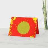 Sparkly ל״ג בעומר Lag B'Omer vreugdevuur kaart (Voorkant)