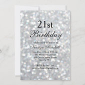 Sparkly 21 Dag nodigt Tijd uit om Champagne te Dri Kaart (Achterkant)