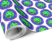 Sparkly 8-puntige ster Eid Cadeaupapier (Rol Hoek)
