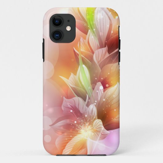 Sparkly Abstract Floral Case-Mate iPhone Case (Achterkant)