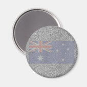 Sparkly Australische vlag Magneet (Voorkant / Achterkant)