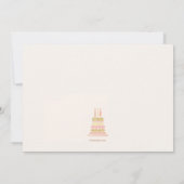 Sparkly Birthday Party Invitation Kaart (Achterkant)