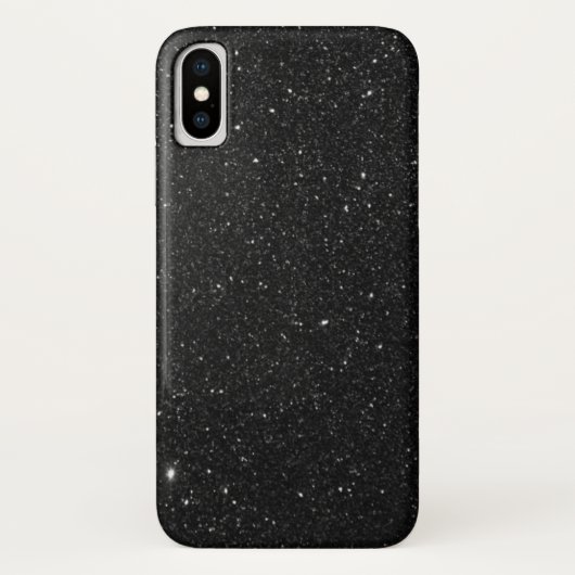 Sparkly black Glitter Shiny Case-Mate iPhone Case (Achterkant)