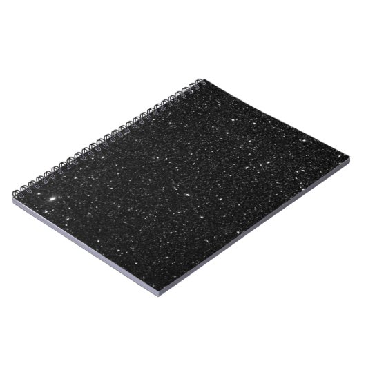 Sparkly black Glitter Shiny Notitieboek (Linkerzijde)