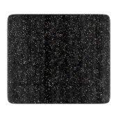 Sparkly Black & Silver Glitter Snijplank (Voorkant)