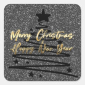 Sparkly Black Sticker (Voorkant)