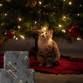 Sparkly Black Wrapping Paper Cadeaupapier