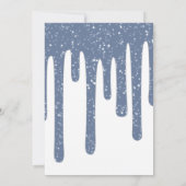 Sparkly Blue Driving Wax 50e verjaardag Kaart (Achterkant)