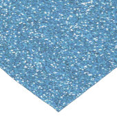 Sparkly Blue en Silver Glitter Korte Tafelloper (Hoek)