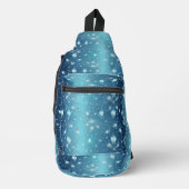 Sparkly Blue Glam Slingbag Sling Bag (Voorkant)