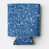 Sparkly Blue Glitter Blikjeskoeler (Voorkant)