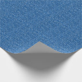 Sparkly Blue Glitter Cadeaupapier (Hoek)