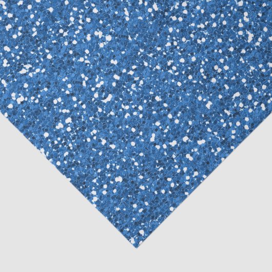 Sparkly Blue Glitter Tissuepapier (Detail)