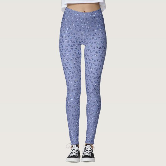 Sparkly Blue Leggings (Voorkant)