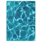 Sparkly Blue Pool Water Klembord (Achterkant)